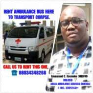 Lagos Emergency Ambulance Services (YES, CHARTER AMBULANCE BUS HERE)