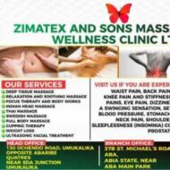 Zimatex and Sons Massage And Wellness Clinic Ltd Aba Abia state