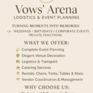 Vow's Arena Logistics and More